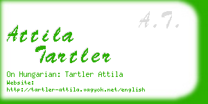 attila tartler business card